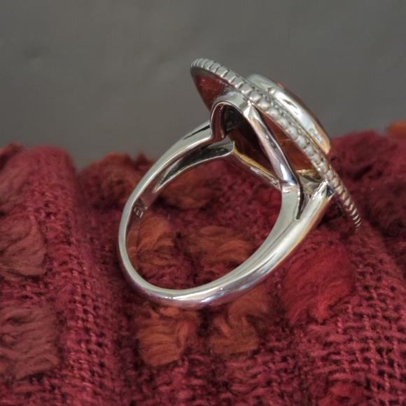 NICKY BUTLER Designer NB 925 Sterling Silver Honey Quartz Bold Ring Size 6 NWT - Picture 5 of 14